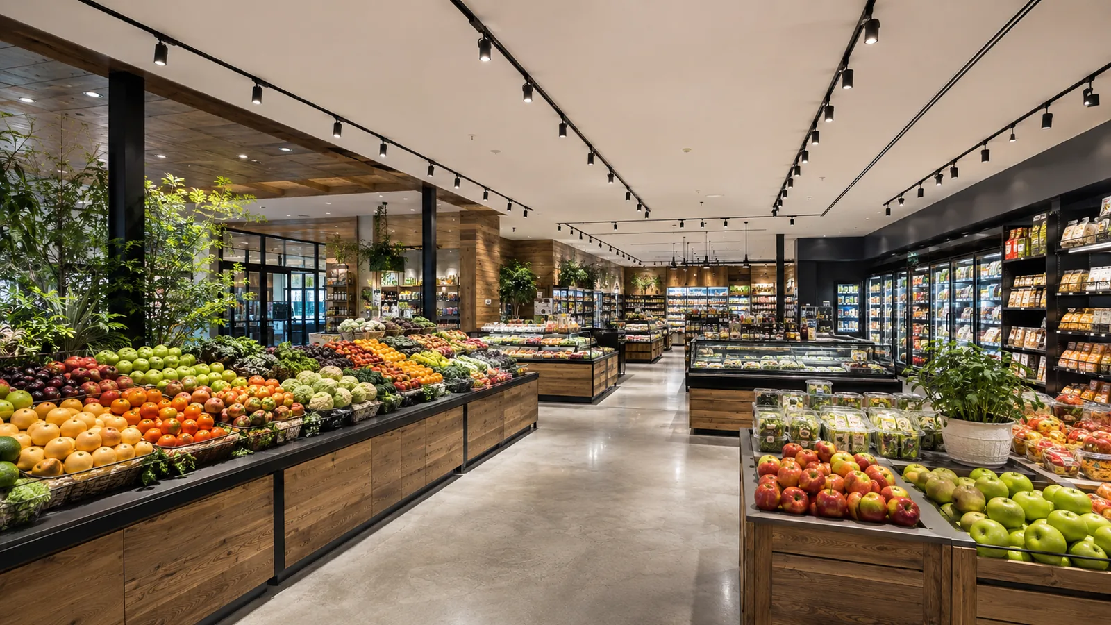 Food market lighting application